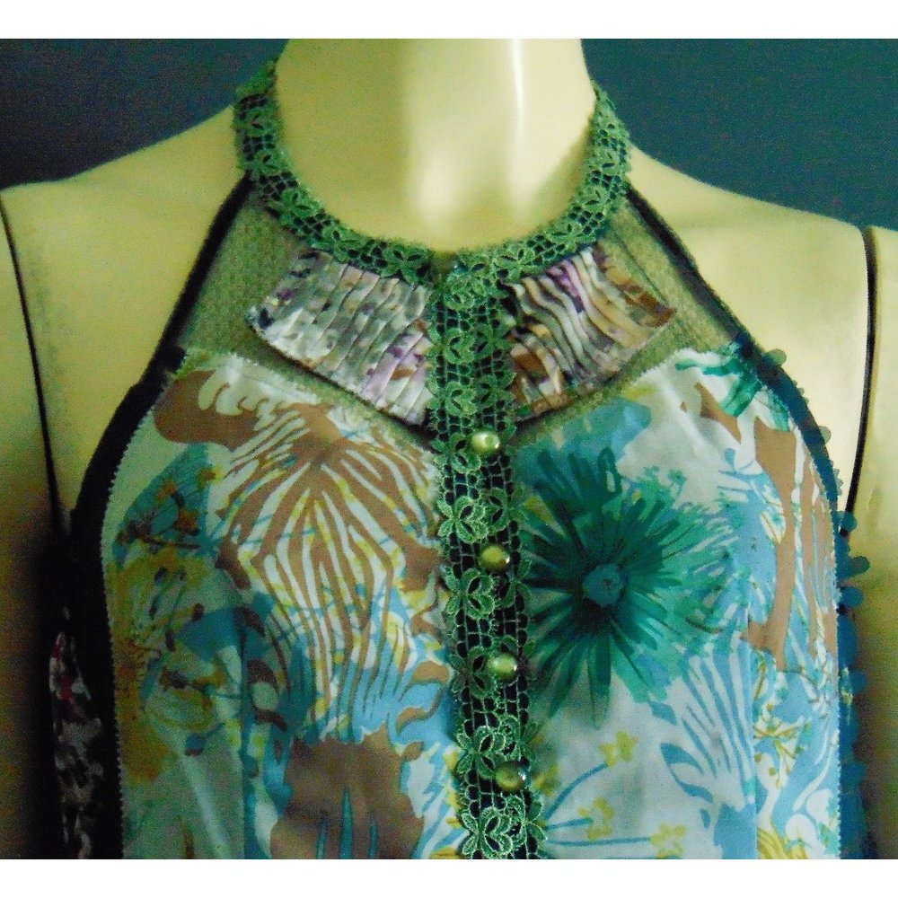 Beguile by Byron Lars Wilderflora Racerback Top 4 - Picture 3 of 13